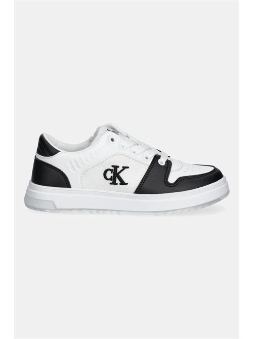 Sneakers bianca e nera CALVIN KLEIN | 82093NERO BIANCO